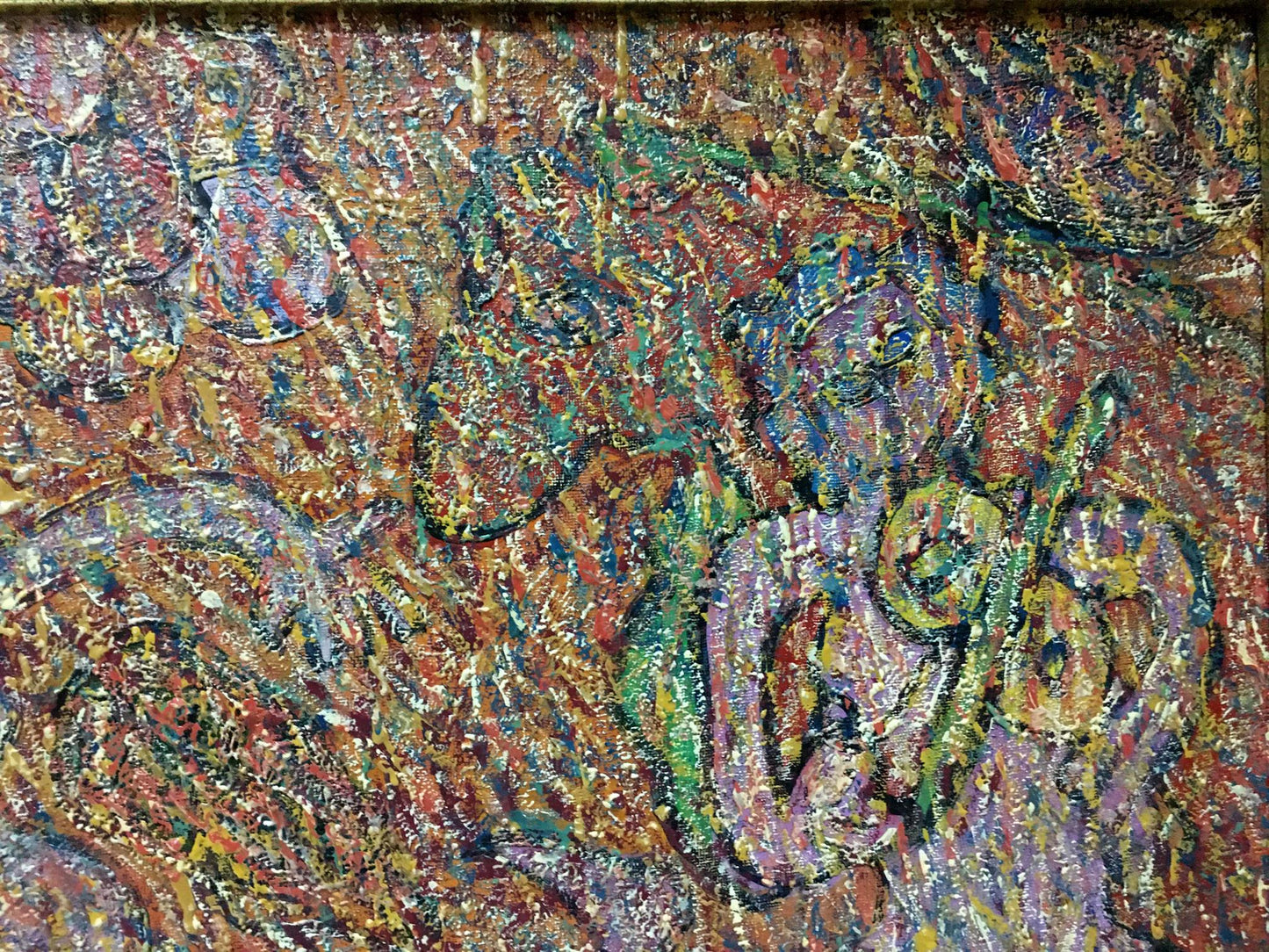 Oil painting Abstraction by Boyko Petr Borisovich with bold textured strokes