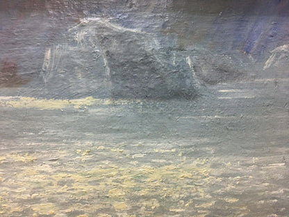 Textured impressionistic oil painting On the lake by Shariy Anatoliy