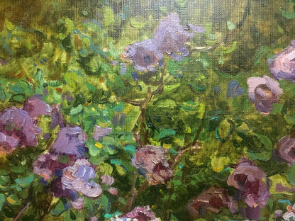 Oil painting Flowers on the balcony by Alexey Stolyarenko