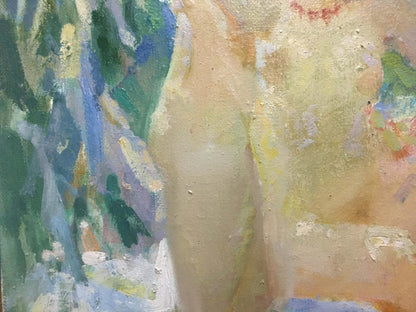 Impressionistic nude oil painting At a lake by Chaus Victor Nikolaevich