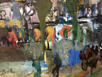 Abstract oil painting City in abstraction by Zebek Vladimir Evgenievich