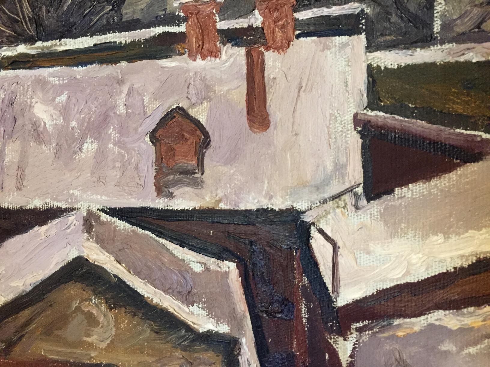 Oil painting by Gavdzinsky Albin Stanislavovich: impressionistic white building