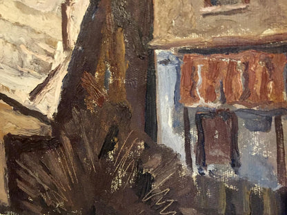 Oil painting of rustic facade by Gavdzinsky Albin Stanislavovich