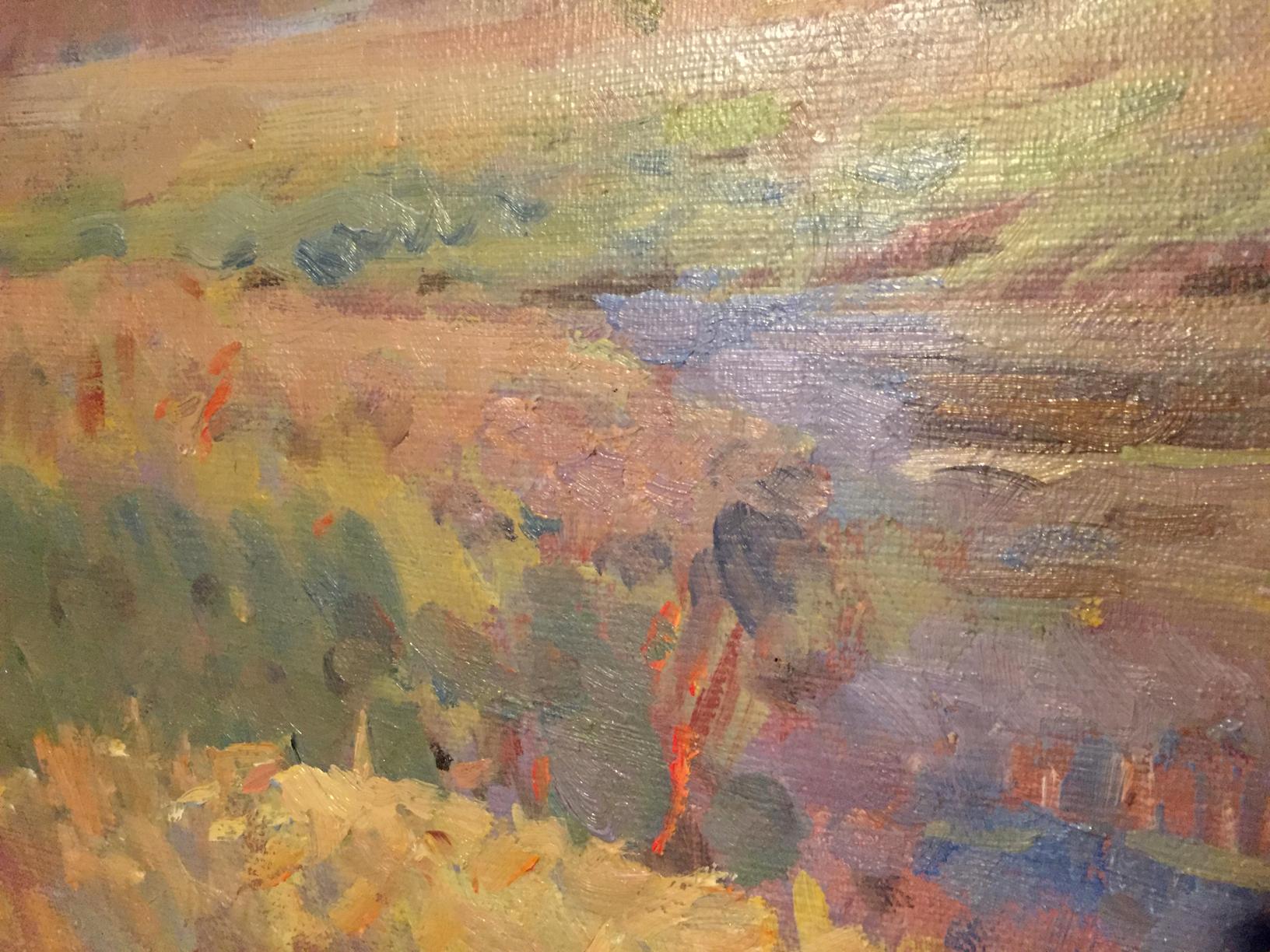 Impressionistic Woodlands oil painting by Boris Naumovich Rapoport