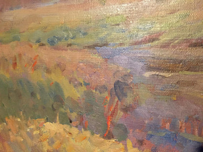 Impressionistic Woodlands oil painting by Boris Naumovich Rapoport