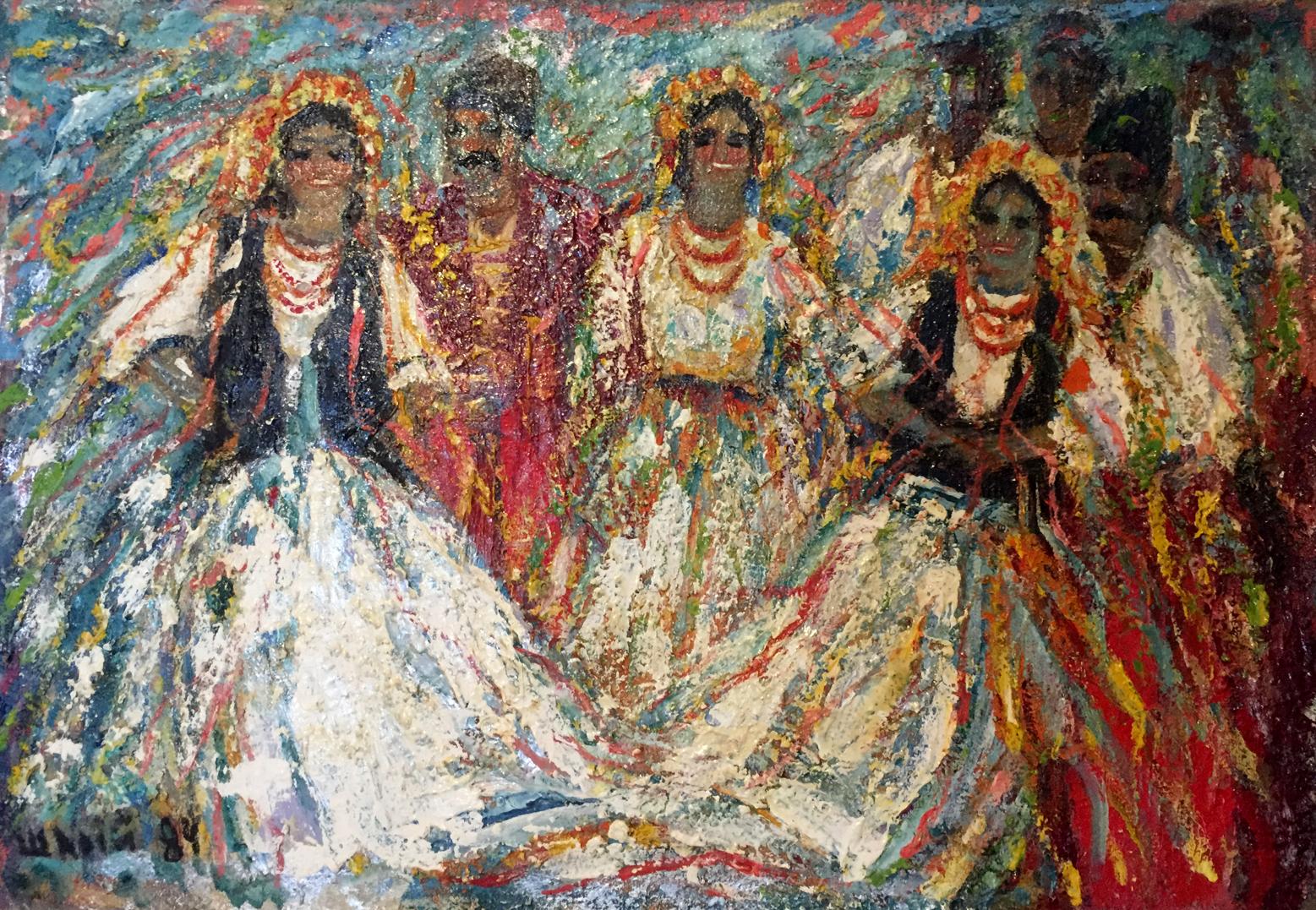 Vibrant impressionistic oil painting Song Shary by Anatoly Ivanovich