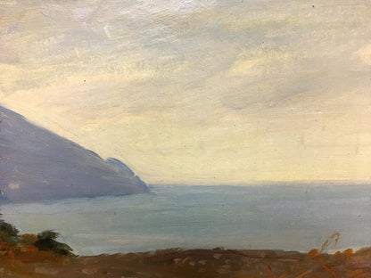 Serene coastal oil painting Shore landscape by I. V. Kisil