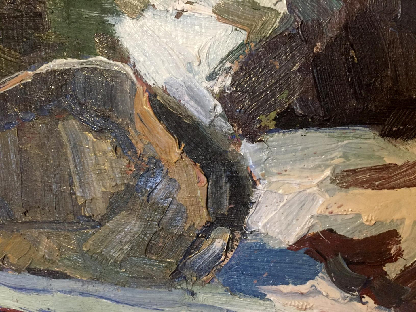 Impasto oil painting of Snow Plain by Kharchenko Vladimir Ivanovich