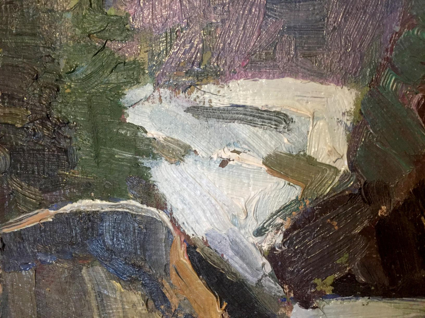 Oil painting Snow plain by Kharchenko Vladimir Ivanovich with bold textured brushstrokes