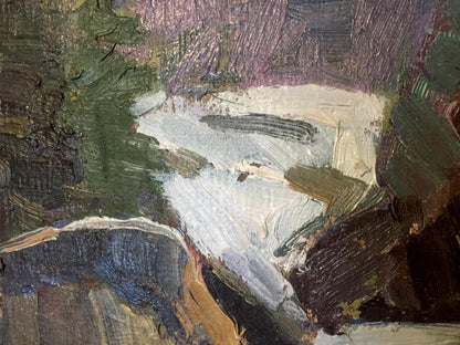 Oil painting Snow plain by Kharchenko Vladimir Ivanovich with bold textured brushstrokes
