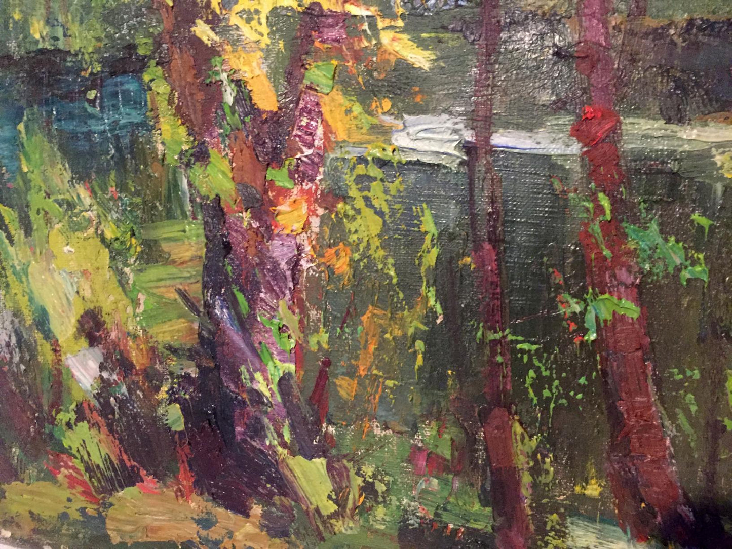 Vibrant impressionist oil painting Forest Titko by Stepan Ilich