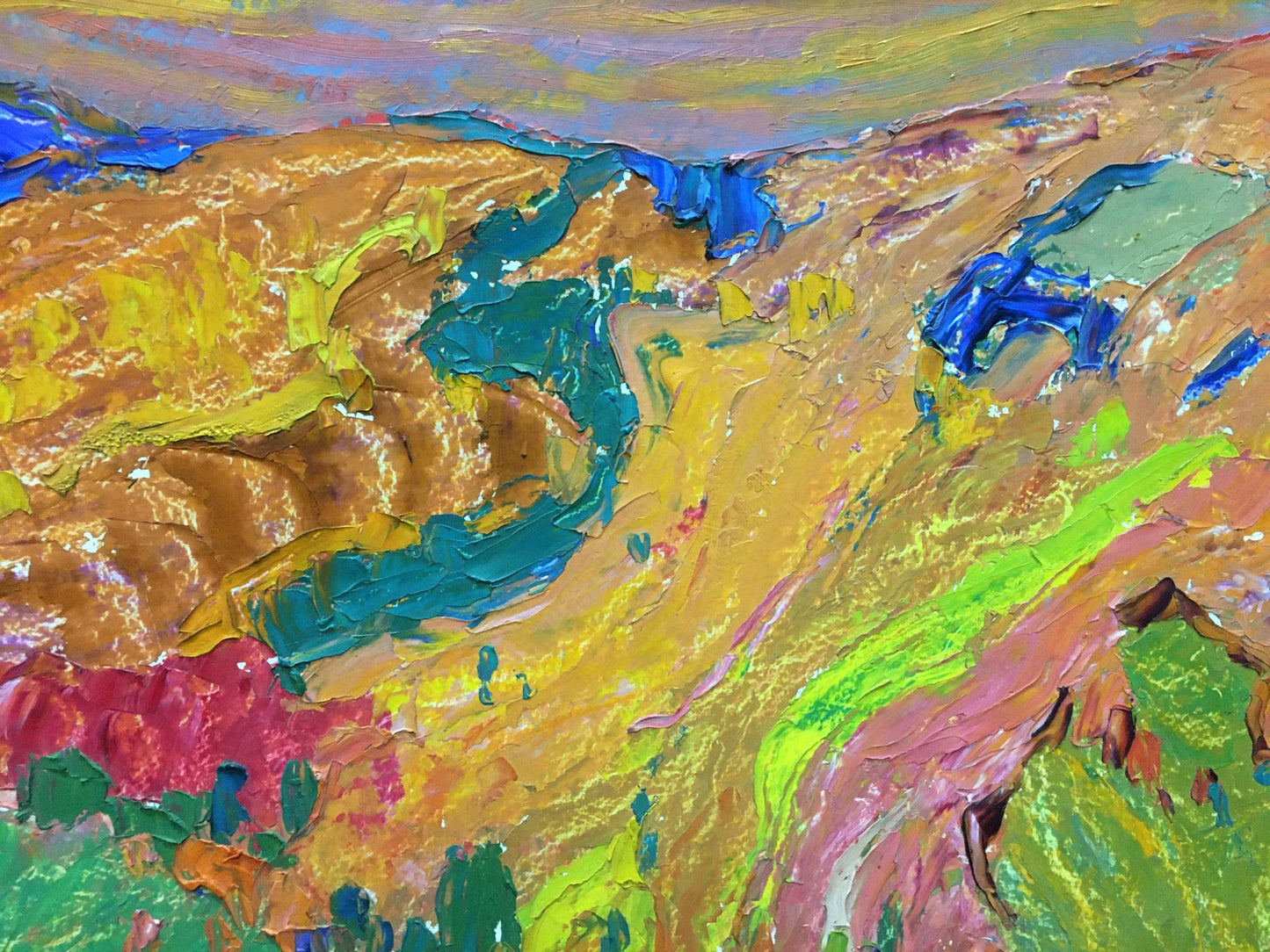 Oil painting Mountain landscape Mandrikova by Donchik Nadezhda Alekseevna