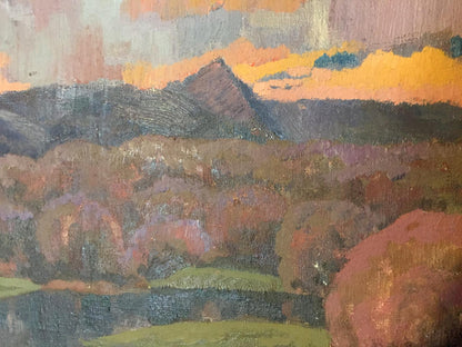 Oil painting After the Rain by Kudrin Viktor Petrovich, textured mountains