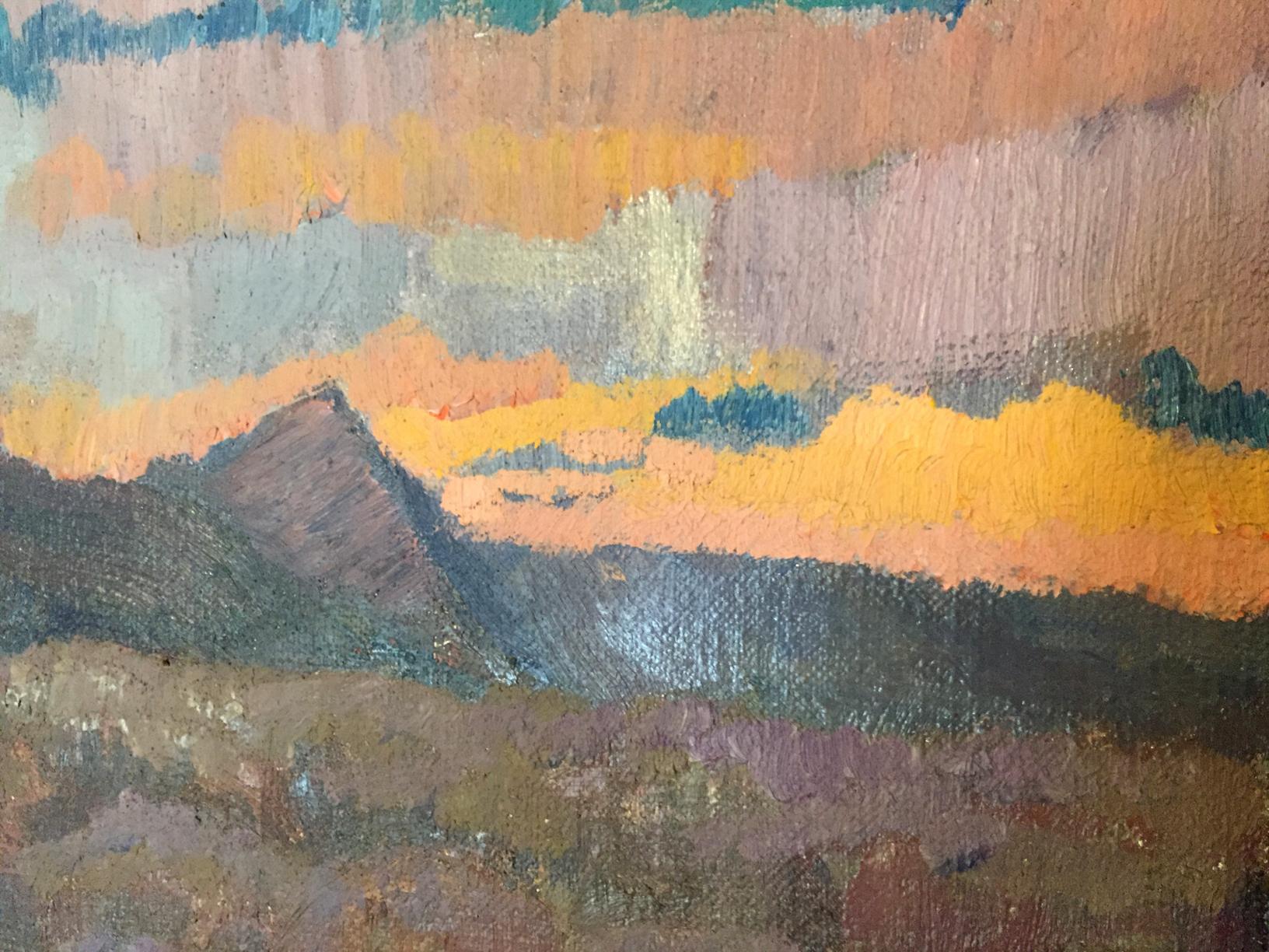 Oil painting After the Rain by Kudrin Viktor Petrovich, mountain range