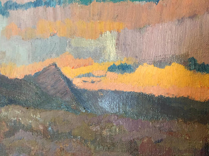 Oil painting After the Rain by Kudrin Viktor Petrovich, mountain range