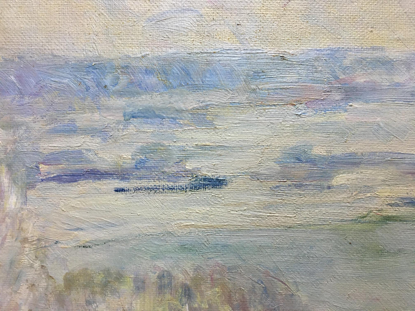 Oil painting of winter landscape by Naumova Tamara Sergeevna