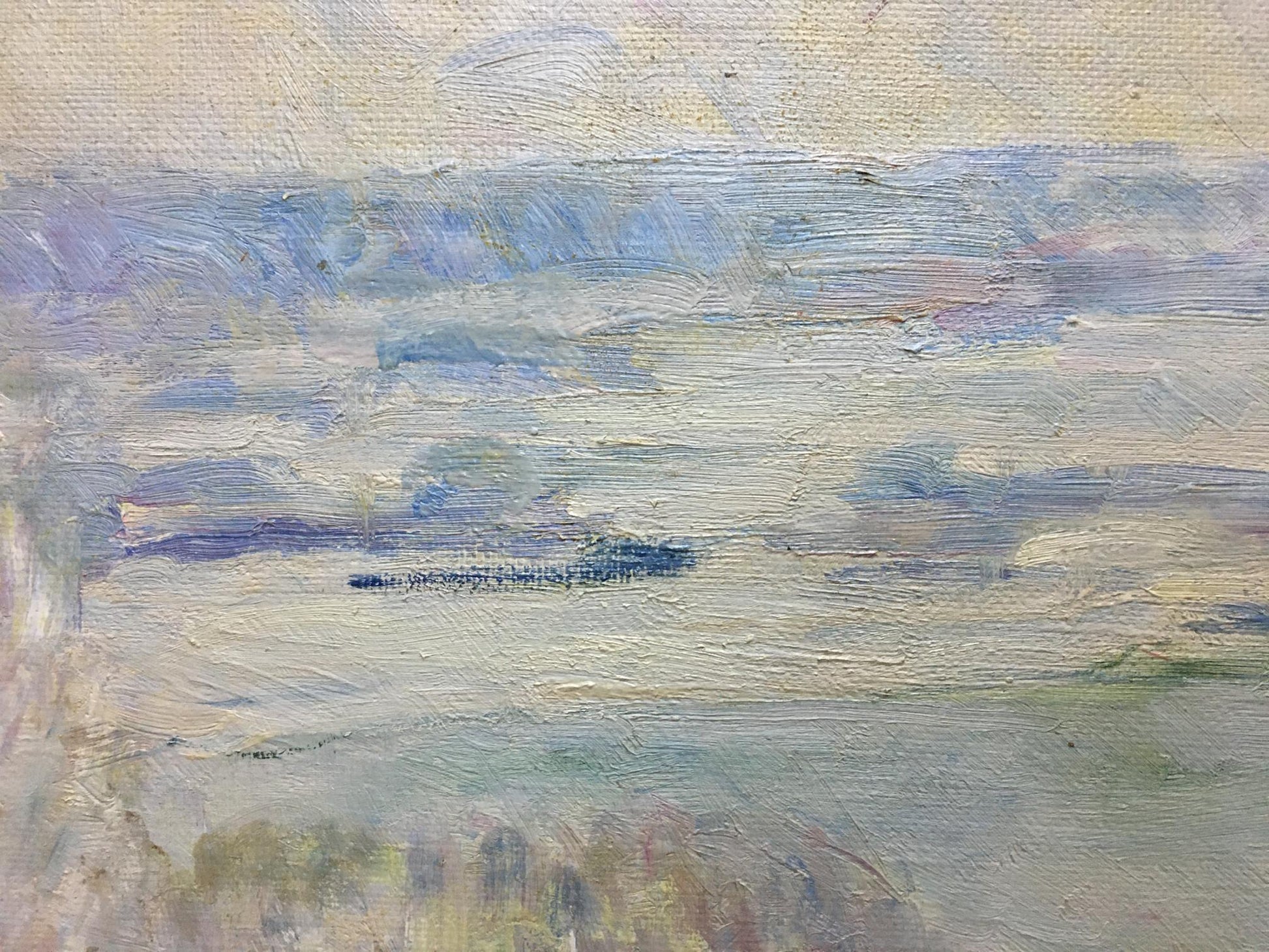 Oil painting of winter landscape by Naumova Tamara Sergeevna
