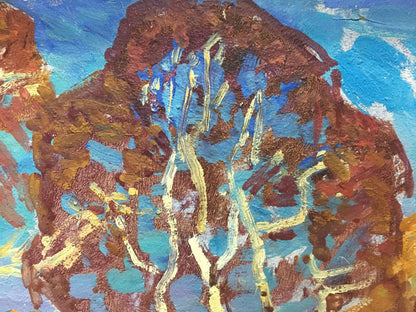 Oil painting of forest landscape by Gaiduk Viktor Kirillovich