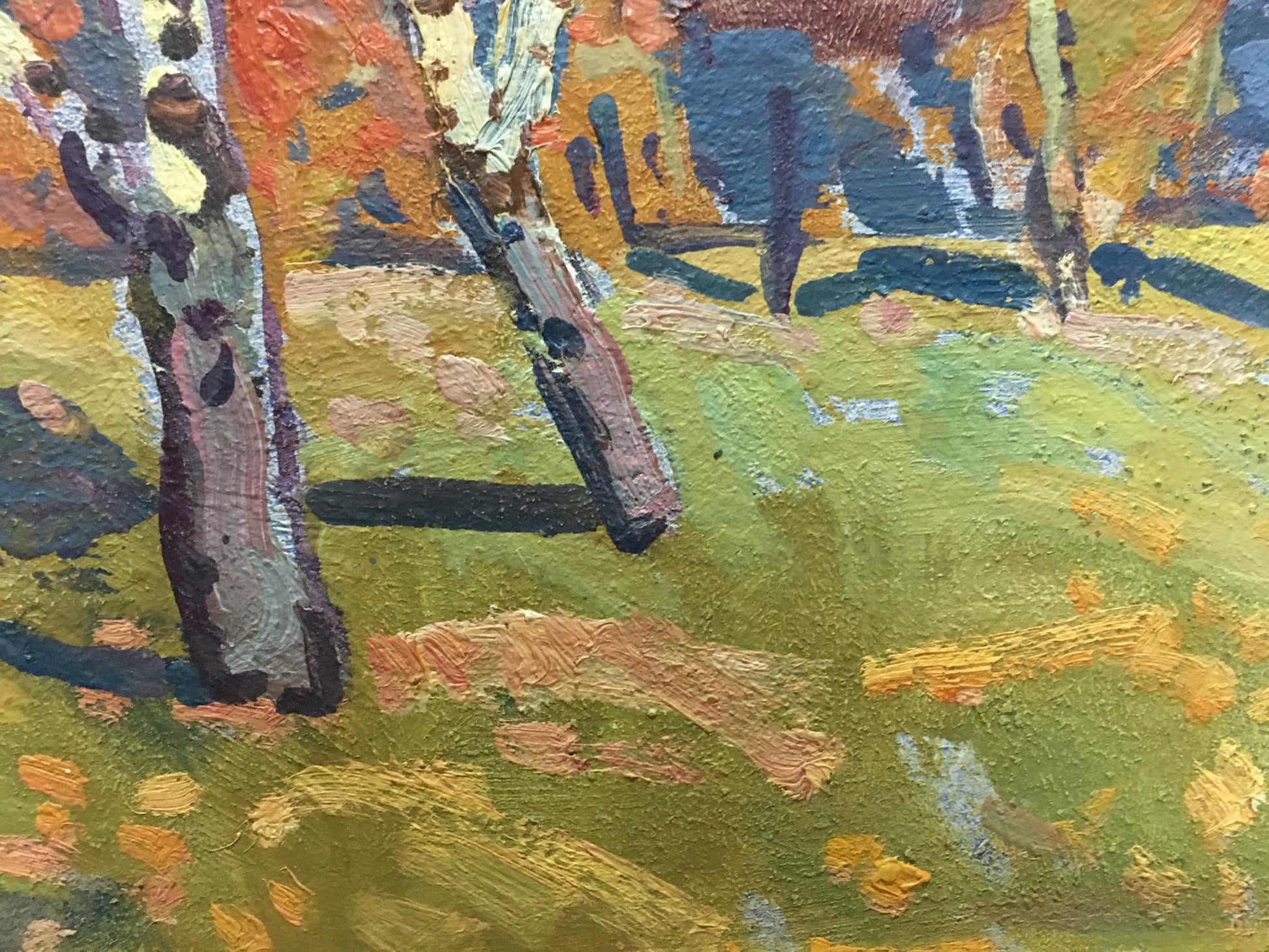 Oil painting of forest landscape by Gaiduk Viktor Kirillovich