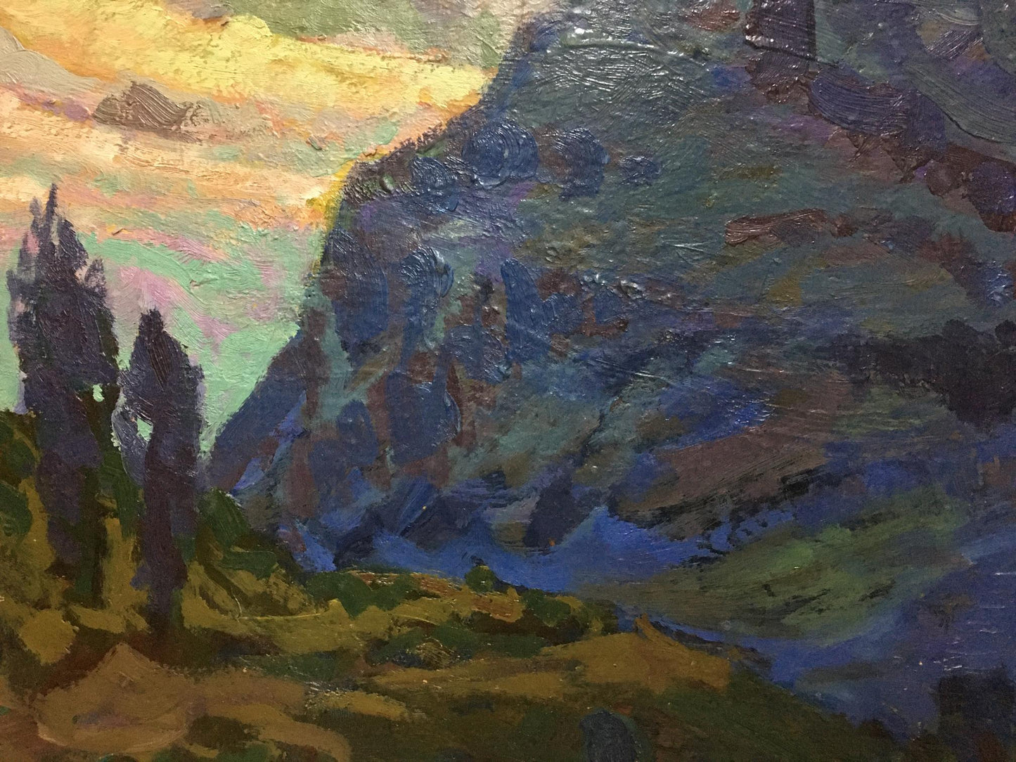 Oil painting of mountainous landscape by Mikhaylichenko Sergey Viktorovich