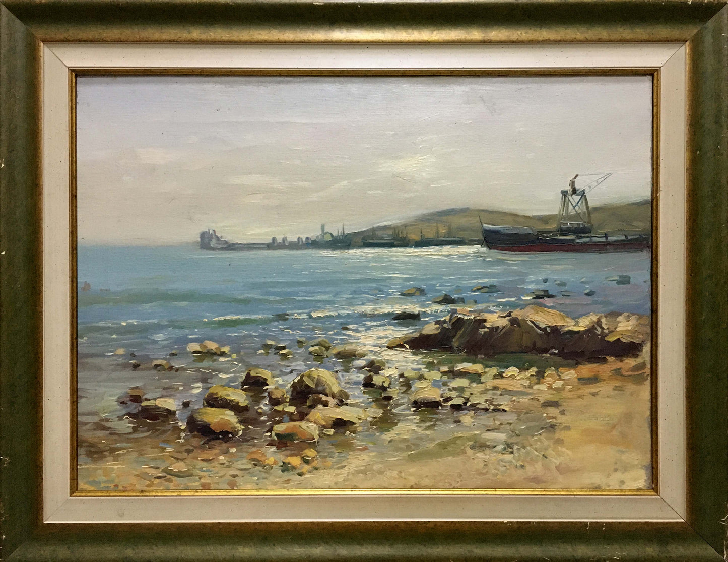 Framed oil painting Near the Shore by Miroshnik Konstantin Vyacheslavovich