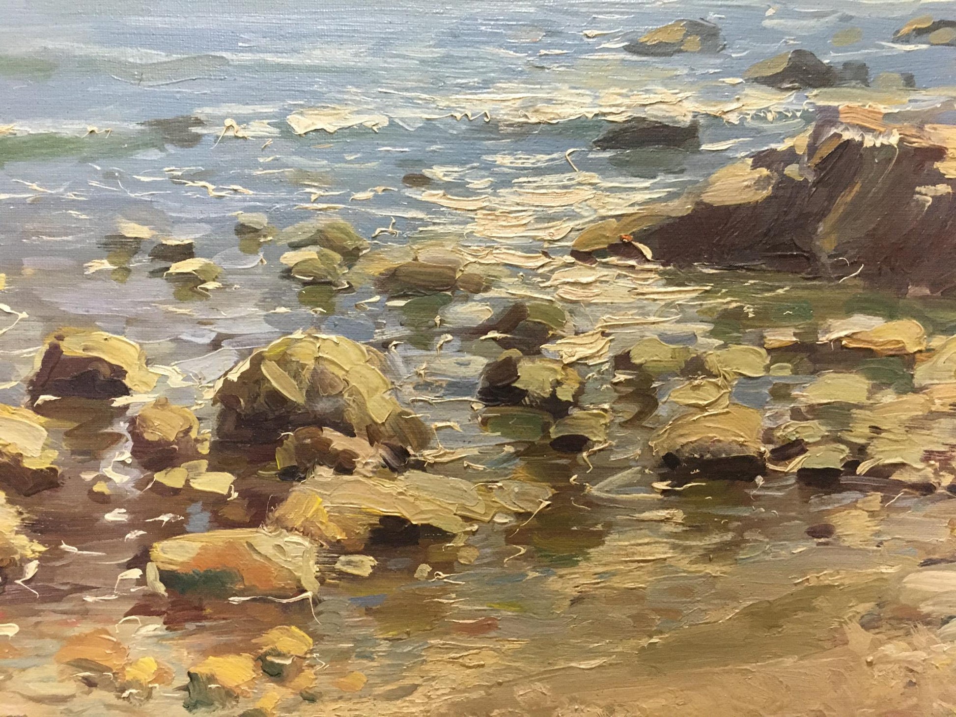 Oil painting Near the shore by Miroshnik Konstantin Vyacheslavovich