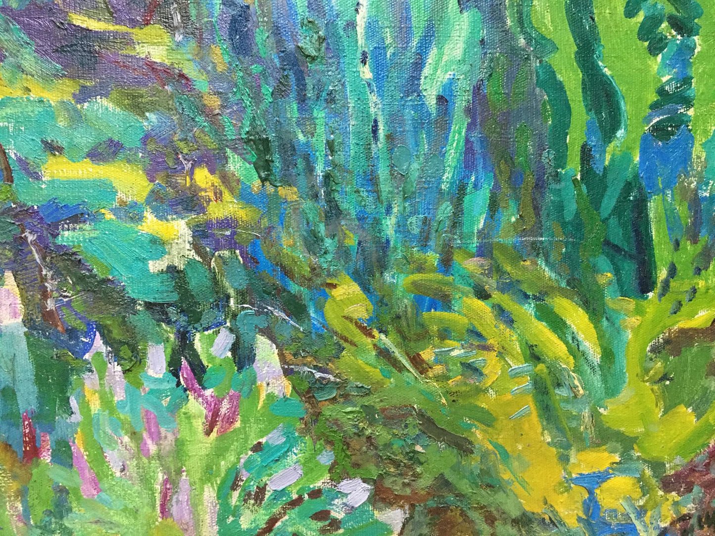 Vibrant impressionist oil painting by Glushchenko Nikolay Petrovich