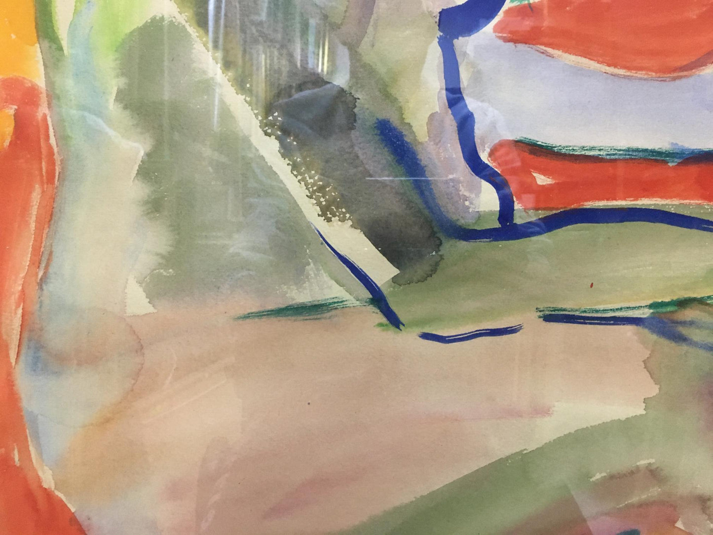Abstract watercolor portrait of girl by Glushchenko Nikolay Petrovich