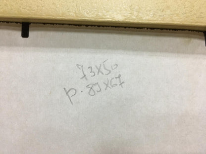 Handwritten measurements on back of Glushchenko portrait watercolor