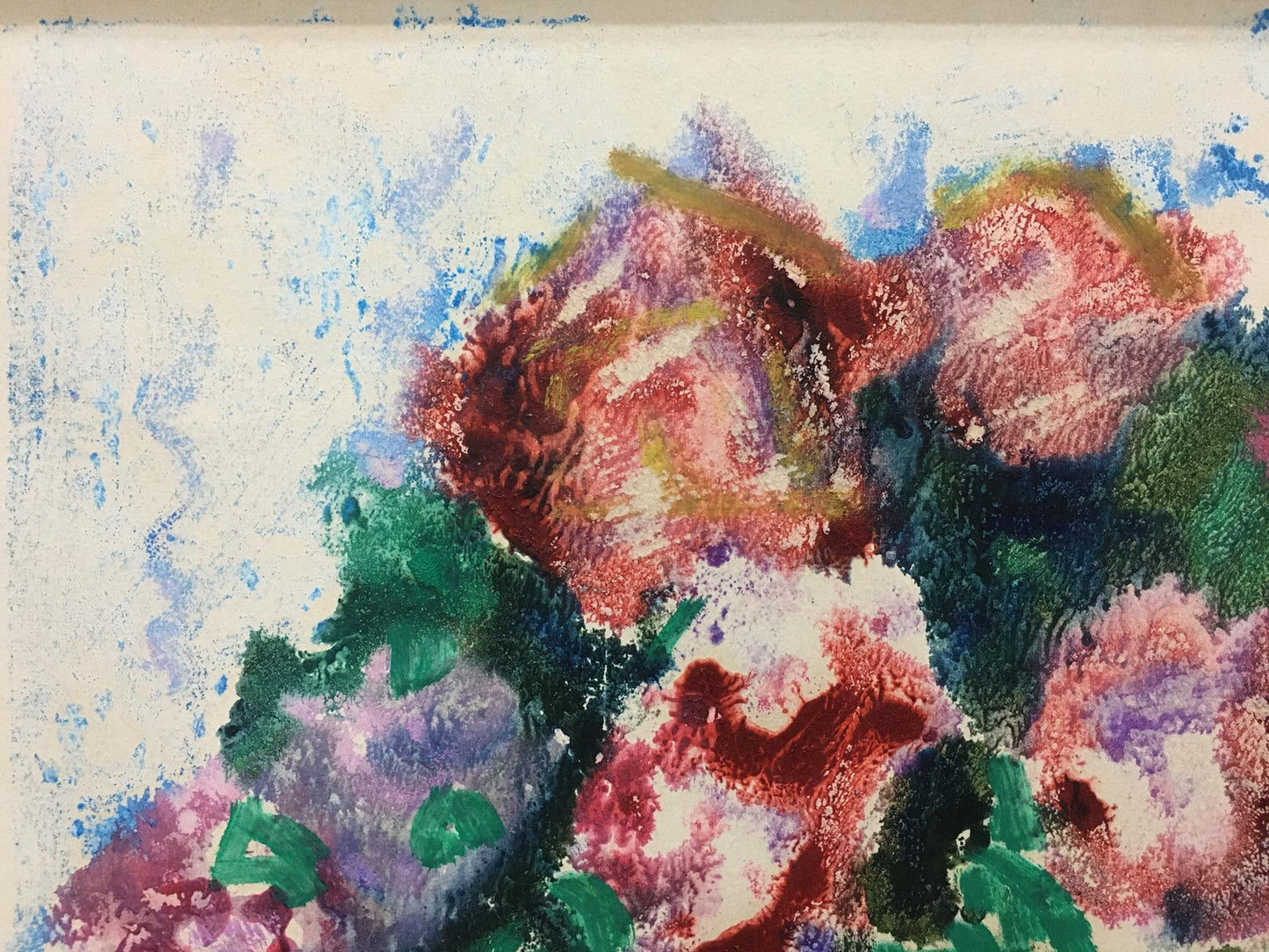 Vibrant pink and red roses painting by Glushchenko Nikolay Petrovich