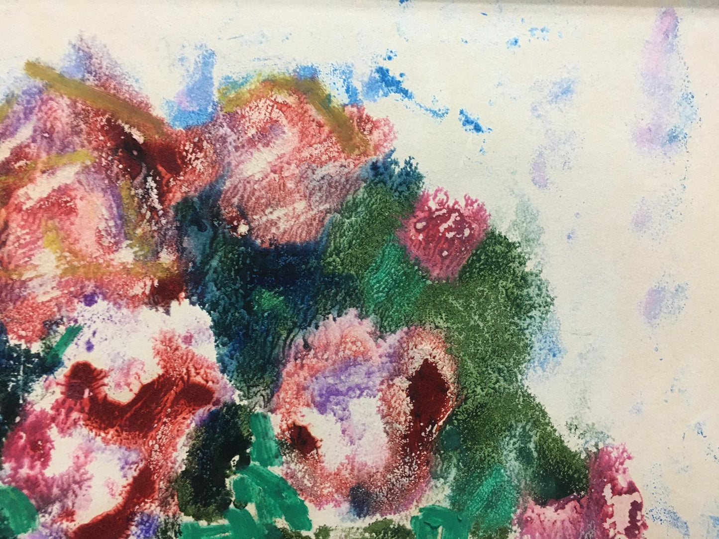 Vibrant abstract floral painting Roses by Glushchenko Nikolay Petrovich