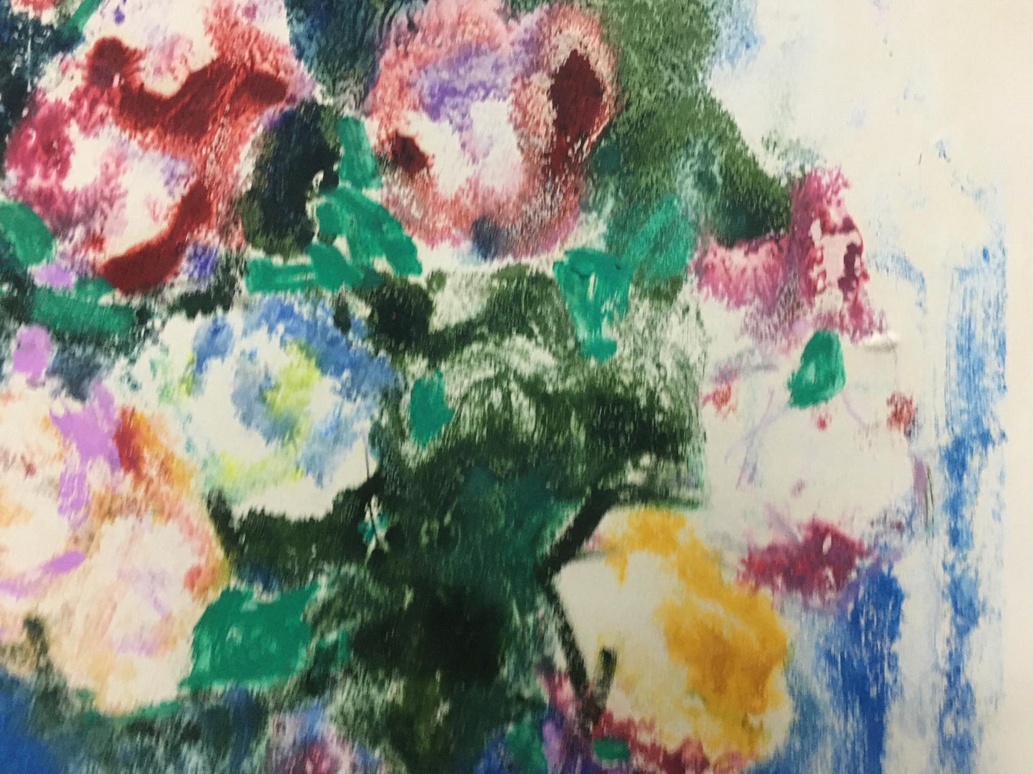 Vibrant textured pastel floral painting by Glushchenko Nikolay Petrovich