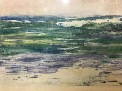 Textured impressionistic seascape by Nikolay Petrovich Glushchenko