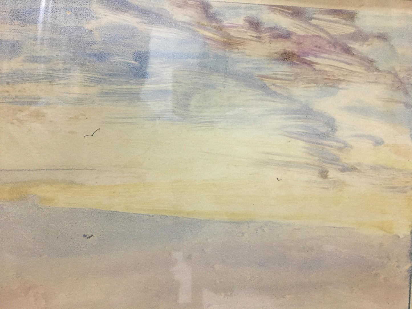 Serene watercolor coastal scene by Glushchenko Nikolay Petrovich
