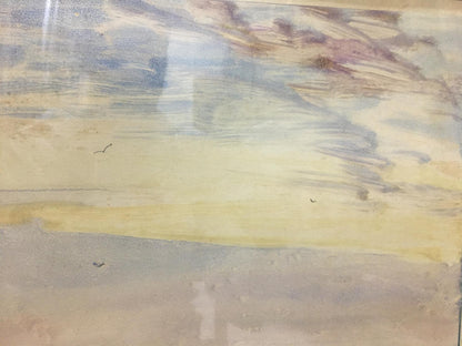 Serene watercolor coastal scene by Glushchenko Nikolay Petrovich