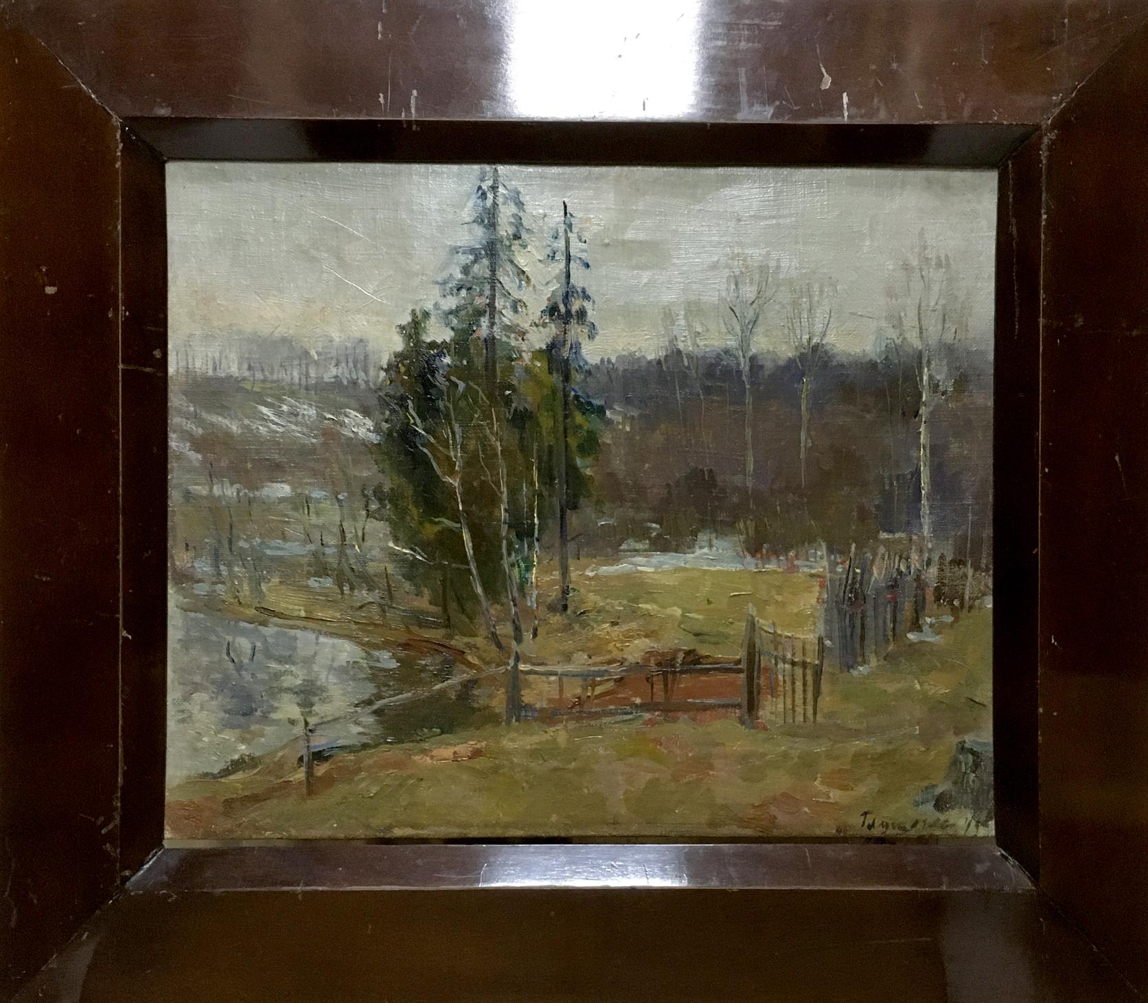 Oil painting End of Winter by Glushchenko Nikolay Petrovich