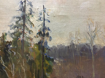 Oil painting End of Winter by Glushchenko Nikolay Petrovich