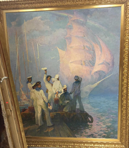 Oil painting Sails of Our Youth by Pavlyuk Georgy Nikolaevich