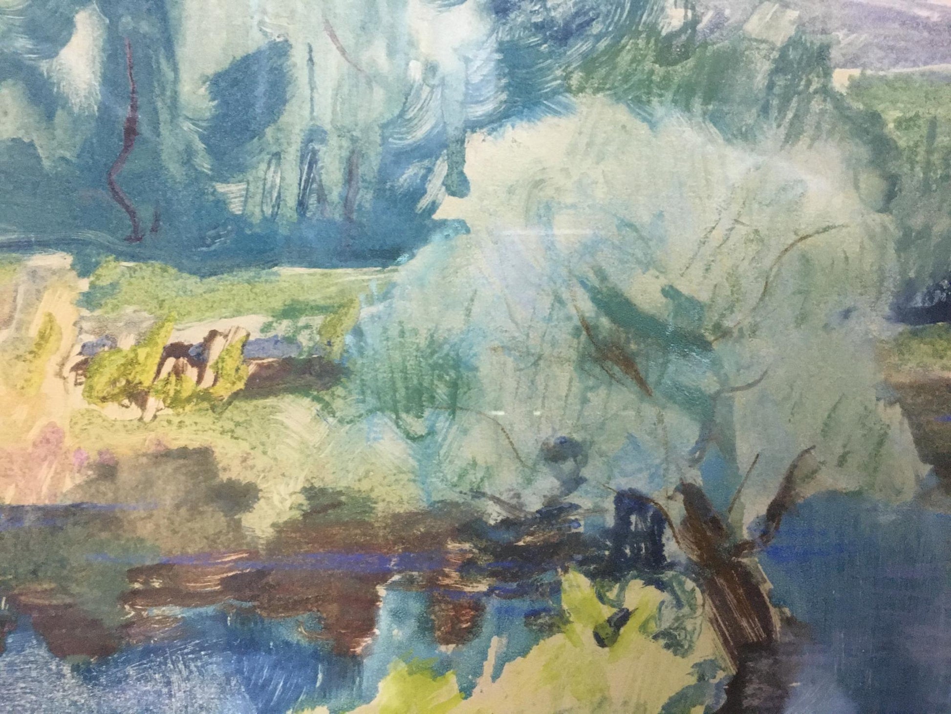 Watercolor landscape painting by Glushchenko Nikolay Petrovich