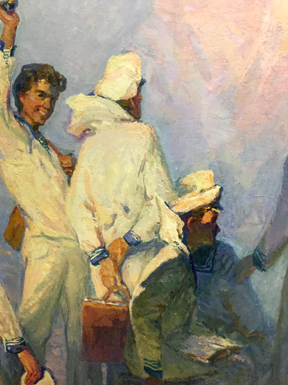 Impressionistic oil painting Sails of Our Youth by Pavlyuk Georgy Nikolaevich