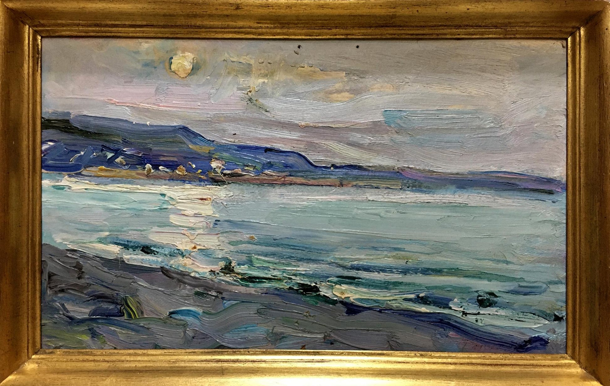Oil painting Seascape by Glushchenko Nikolay Petrovich, coastal landscape