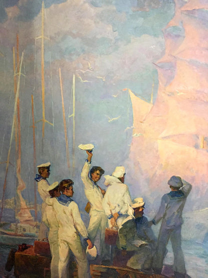 Oil painting Sails of Our Youth by Pavlyuk Georgy Nikolaevich