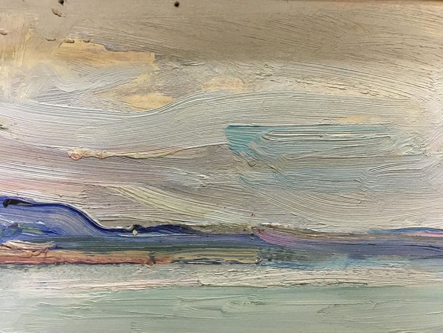 Oil painting seascape by Glushchenko Nikolay Petrovich in muted blues