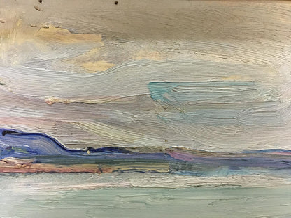 Oil painting seascape by Glushchenko Nikolay Petrovich in muted blues