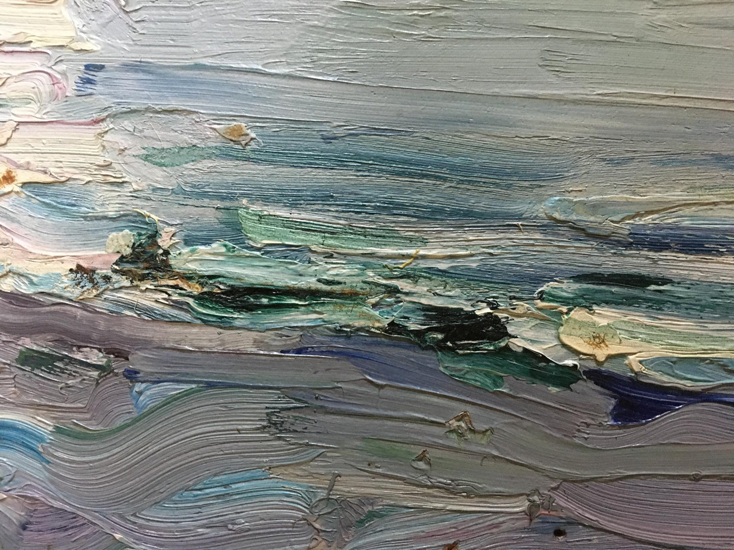 Textured oil painting seascape by Glushchenko Nikolay Petrovich