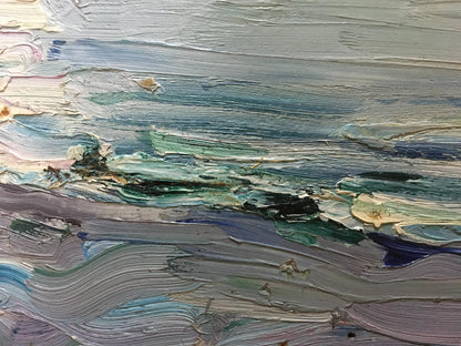 Textured oil painting seascape by Glushchenko Nikolay Petrovich