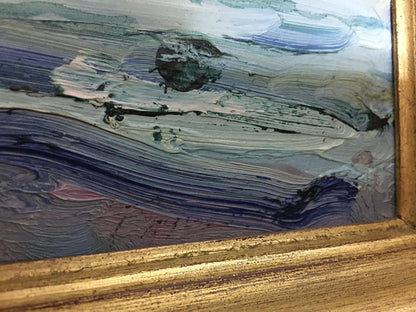 Oil painting Seascape by Glushchenko Nikolay Petrovich in gold frame