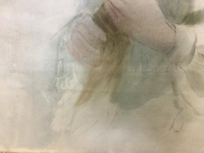Watercolor portrait of a girl by Bernadsky Valentin Danilovich
