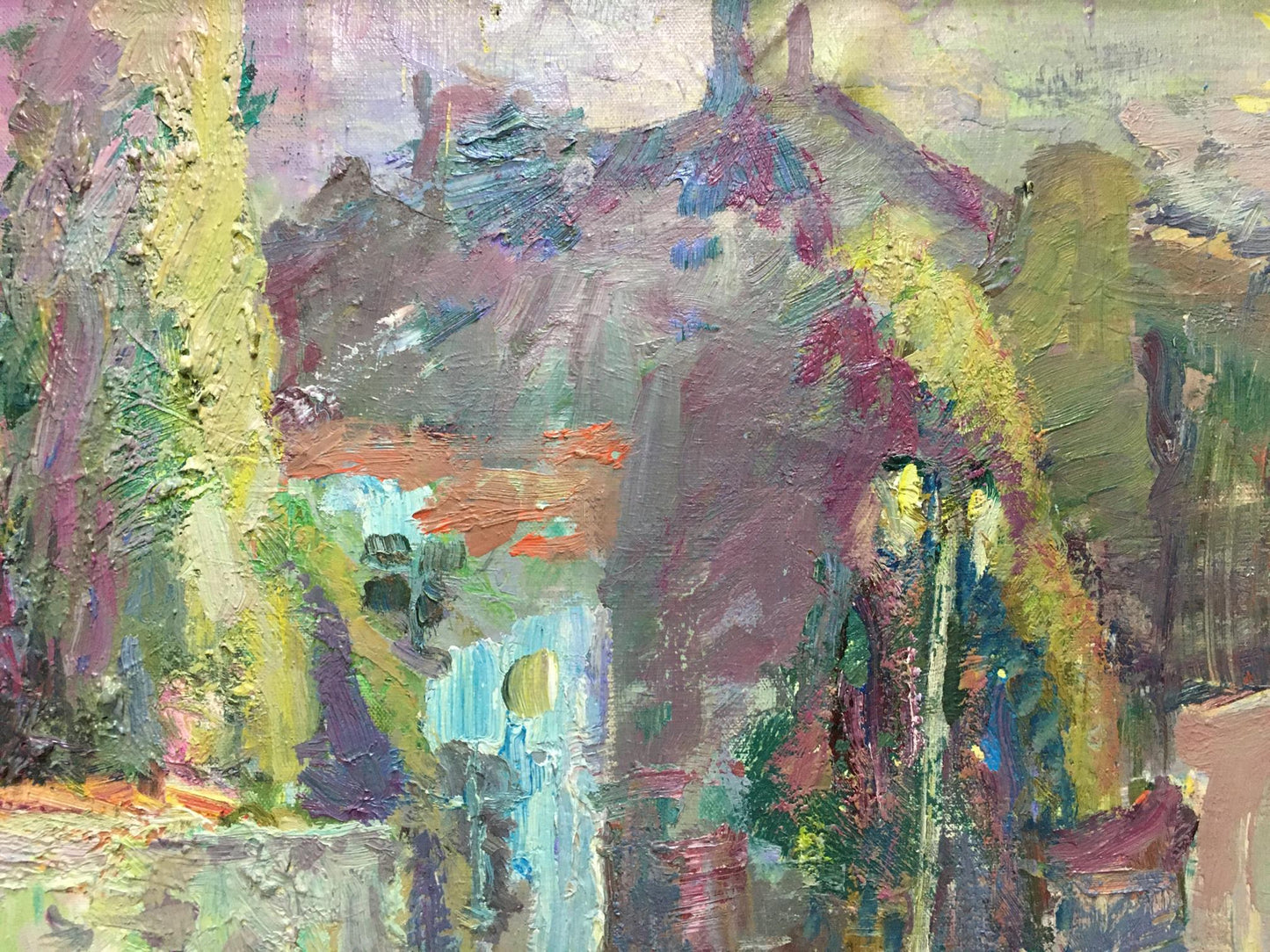 Vibrant Night Balaclava impressionist oil painting by Karpov Andrey Karpov Nikolay Mikhailovich