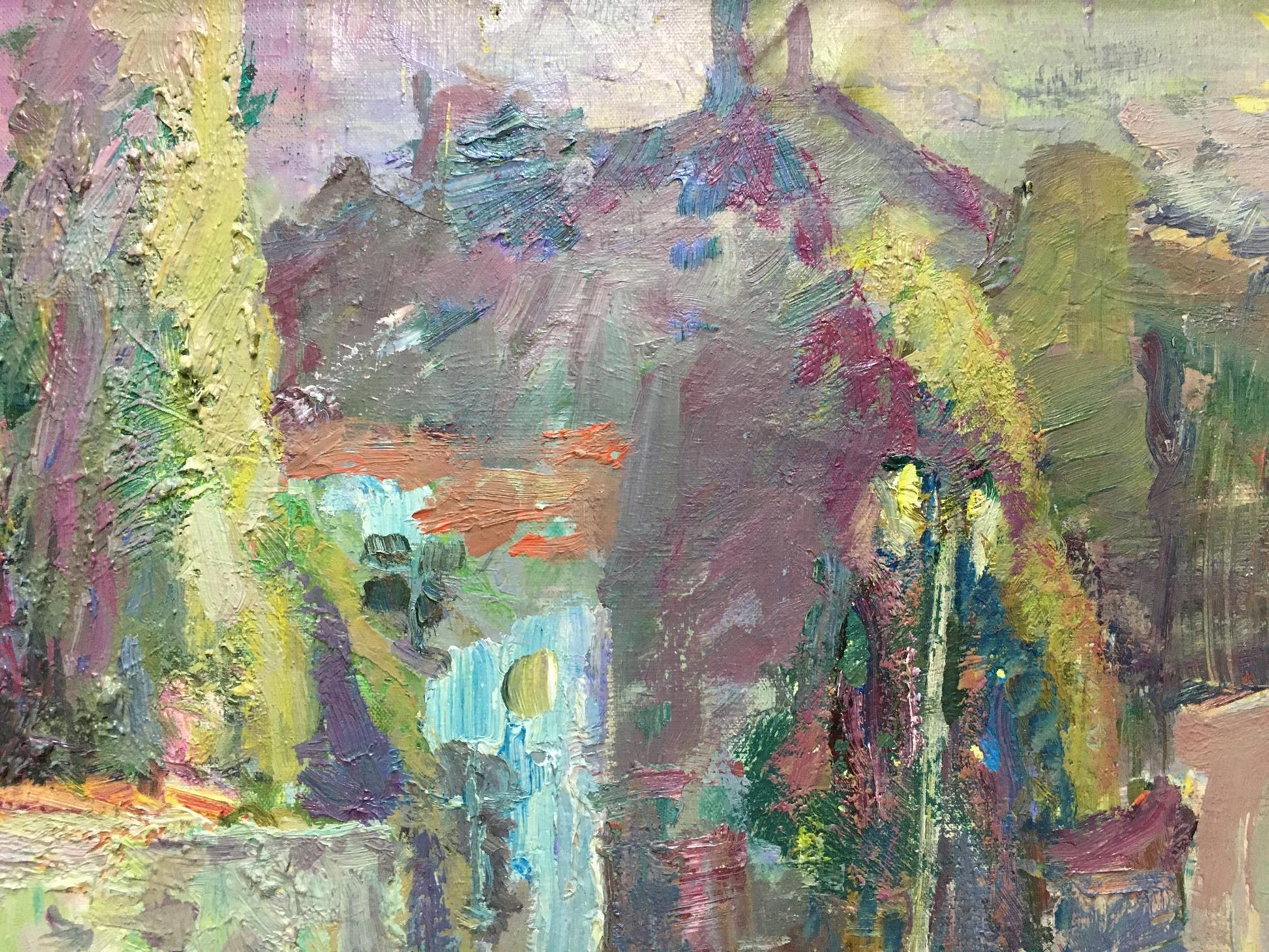 Vibrant Night Balaclava impressionist oil painting by Karpov Andrey Karpov Nikolay Mikhailovich